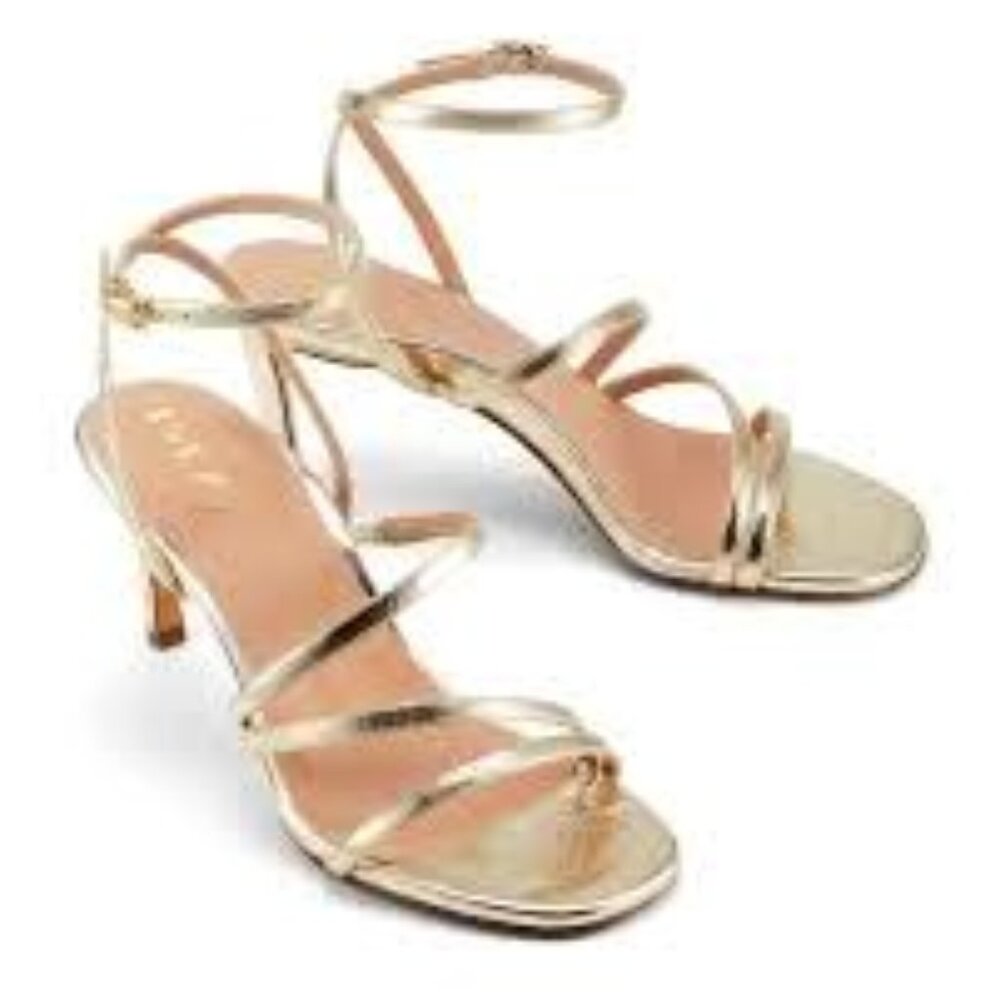 ISO Inez Sofia Gold Strappy Heel